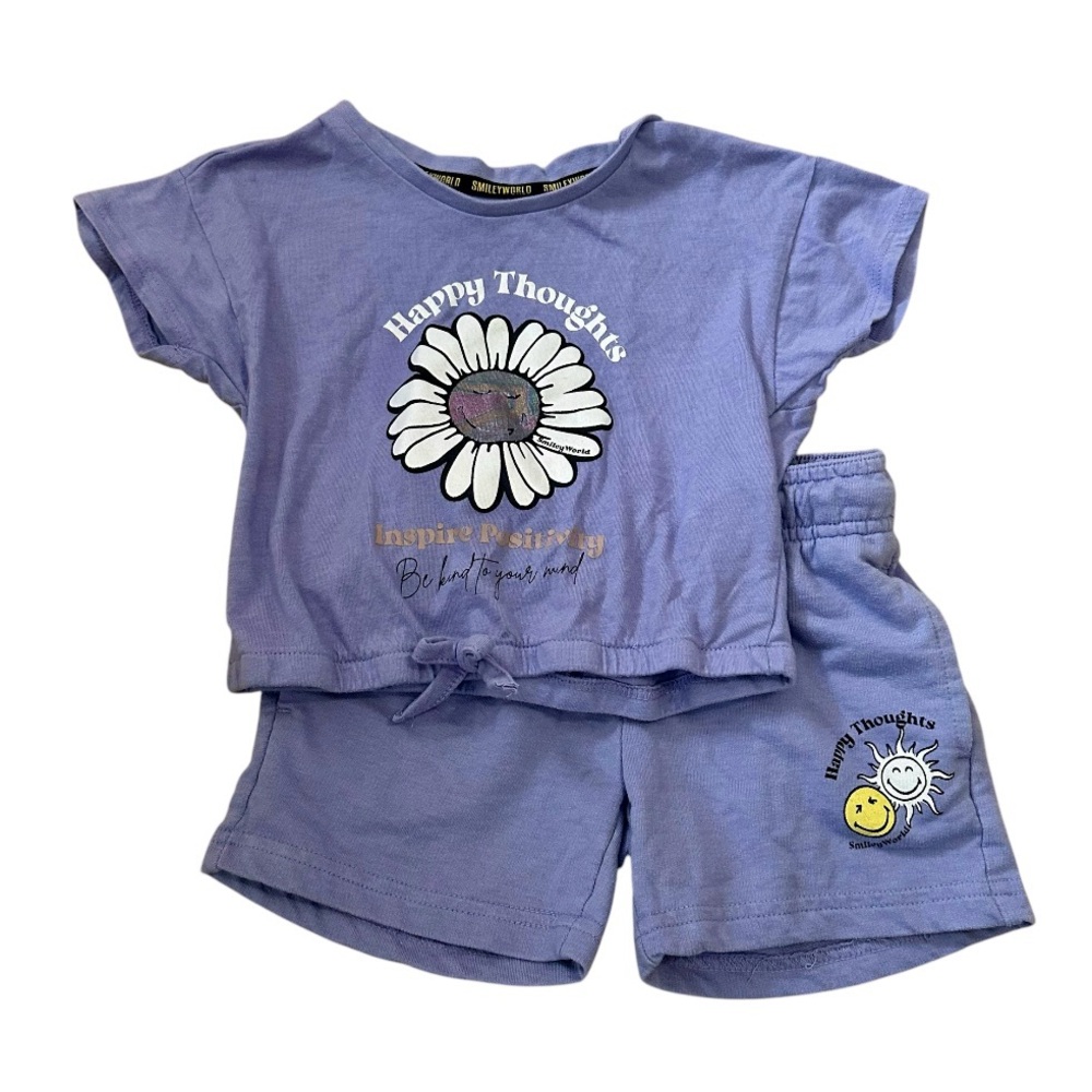 3/$25 Smiley World ‘Happy Thoughts’ Outfit Set